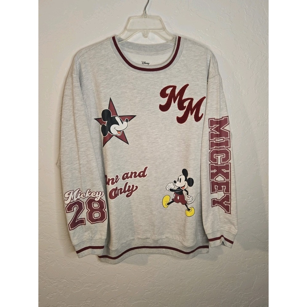 Disneyland Mickey Mouse‎ Crewneck Sweatshirt - Classic Grey - Size L